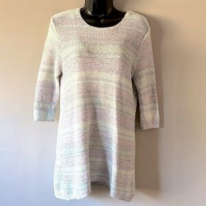 J. Jill 100% cotton striped sweater size small